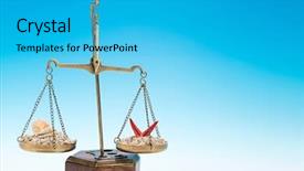  Presentation with sea law - Presentation theme consisting of sea law - judiciary holiday concept background and a cyan colored foreground