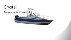  Presentation with sea law - Audience pleasing presentation theme consisting of sea law - patrol boat under the white backdrop and a white colored foreground