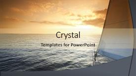  Presentation with sailing - Audience pleasing theme consisting of sea navigation - sailing on a sunny day backdrop and a lemonade colored foreground