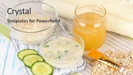  Presentation with natural ingredients - Beautiful slide set featuring chairs - bar restaurant with counter backdrop and a tawny brown colored foreground.