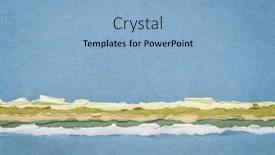  Presentation with blue abstract - PPT theme enhanced with sea-ocean-or-lake-abstract and a  colored foreground