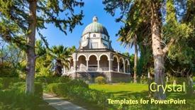  Presentation with bliss - Beautiful slide deck featuring sea-of-galilee-the-catholic backdrop and a tawny brown colored foreground