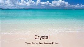  Presentation with island - Amazing presentation having sea on anguilla island caribbean backdrop and a  colored foreground