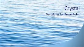  Presentation with ocean surface - Slides with sea or ocean surface background background and a  colored foreground
