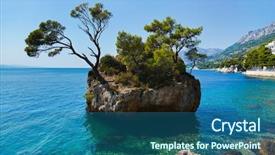  Presentation with croatia - Amazing slides having sea plant - island and trees in croatia backdrop and a  colored foreground