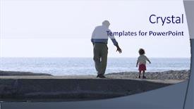  Presentation with catholic father son hoyly spirit - Audience pleasing presentation design consisting of sea reflections in the water backdrop and a  colored foreground