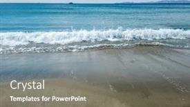  Presentation with water ripple - Theme with sea-ripple-water-white-foam background and a  colored foreground