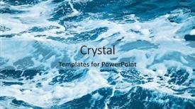  Presentation with water ocean - Presentation theme featuring sea salt - abstract ocean water texture background and a light blue colored foreground