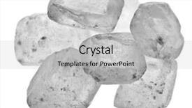  Presentation with crystals - Cool new presentation theme with sea salt crystals close up backdrop and a light gray colored foreground