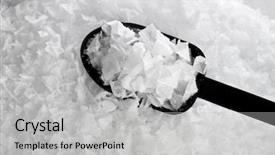  Presentation with crystals - Presentation theme with close up bag of blood background and a  colored foreground.