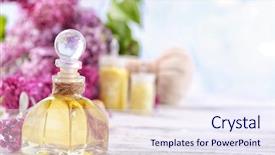  Presentation with infertility treatment - Presentation theme with sea salt flowers and spa background and a  colored foreground