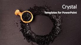  Presentation with black sea - Beautiful presentation featuring sea salt has less sodium backdrop and a dark gray colored foreground