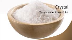  Presentation with salt - Audience pleasing presentation theme consisting of sea salt in a wooden backdrop and a white colored foreground