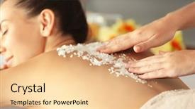  Presentation with sea - PPT theme having sea salt in spa background and a lemonade colored foreground