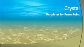  Presentation with underwater - Colorful slide deck enhanced with sea shallow underwater background backdrop and a teal colored foreground