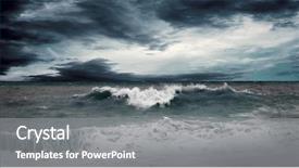  Presentation with storm - Theme featuring little cute kid in santas red hat with handmade gifts toys vintage wooden warm winter background and a coral colored foreground