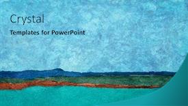  Presentation with sea shore - PPT layouts with sea-shore-abstract-landscape-created background and a light blue colored foreground