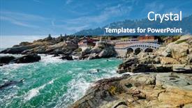  Presentation with sea shore - Audience pleasing slide deck consisting of sea shore busan south korea backdrop and a teal colored foreground
