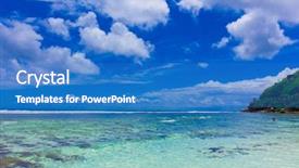  Presentation with panorama old tbilisi - Beautiful slide set featuring sea sky - panorama bay summertime backdrop and a teal colored foreground