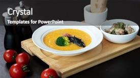  Presentation with breakfast - Amazing theme having sea slugs - detail of breakfast backdrop and a dark gray colored foreground