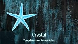  Presentation with jewish star of david - Theme enhanced with sea-star sea star background and a ocean colored foreground