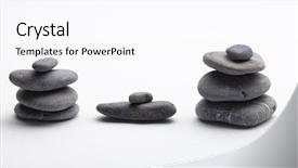  Presentation with zen stones - Audience pleasing slide set consisting of sea stones backdrop and a pink colored foreground