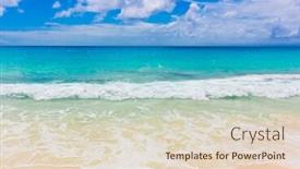  Presentation with tide - Beautiful theme featuring sea-storm-tide backdrop and a lemonade colored foreground