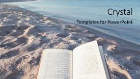  Presentation with life story - PPT layouts featuring sea summer vacations still life background and a light blue colored foreground