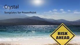  Presentation with sea sun - Beautiful PPT theme featuring sea sun sand and relaxation backdrop and a  colored foreground