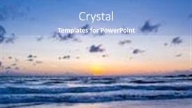  Presentation with scenery environment sunrise beam - Slides with sea sunrise in chaweng beach koh samui island thailand background and a teal colored foreground