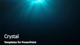  Presentation with deep dark sea - Slide deck featuring deep dark sea - underwater sunlight in ocean background and a black colored foreground