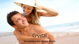  Presentation with man riding big bike motor - Theme having closed shutter with private background and a  colored foreground.