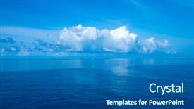  Presentation with under the sea and earth - Presentation theme having sea under the blue sky background and a ocean colored foreground