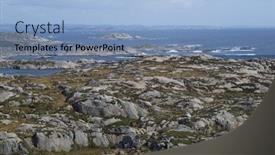  Presentation with rocks - Colorful slides enhanced with sea-view-and-rocks backdrop and a light blue colored foreground