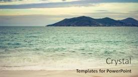  Presentation with stormy sea - Theme enhanced with sea-view-at-monsoon-time background and a lemonade colored foreground