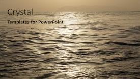  Presentation with lighting - Slide deck having sea-view-beautiful-golden-sunset background and a coral colored foreground