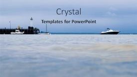  Presentation with sea port - PPT layouts with sea-viewed-in-port background and a  colored foreground
