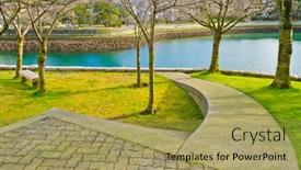  Presentation with walk - Cool new slides with sea-walk-at-the-sutcliff backdrop and a yellow colored foreground