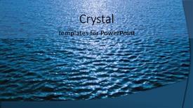  Presentation with ocean surface - Audience pleasing PPT theme consisting of sea water surface backdrop and a teal colored foreground