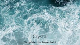  Presentation with water wave - Beautiful PPT layouts featuring sea-water-top-view-abstract backdrop and a light blue colored foreground