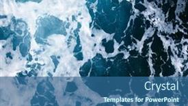  Presentation with water wave - Colorful PPT layouts enhanced with sea-water-top-view-abstract backdrop and a ocean colored foreground