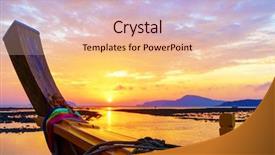  Presentation with sun rise - Colorful PPT layouts enhanced with sea water with sun shine backdrop and a lemonade colored foreground