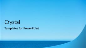  Presentation with sky blue - PPT theme enhanced with sea with clear sky - seascape background and a light blue colored foreground