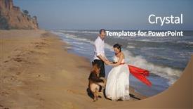  Presentation with german - PPT layouts having sea with their german shepherd background and a seafoam green colored foreground