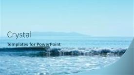  Presentation with blue wave - 