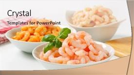  Presentation with superstition different templets - Audience pleasing PPT theme consisting of sea worms - three different kinds of shrimps backdrop and a  colored foreground