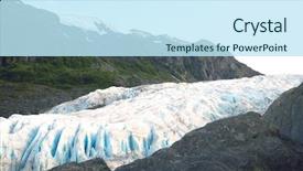  Presentation with history of usa - Slide deck featuring sea worms - usa alaska glacier between cliffs background and a sky blue colored foreground