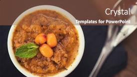  Presentation with jam - Audience pleasing PPT layouts consisting of seabuckthorn sorbet jam on the table backdrop and a tawny brown colored foreground