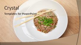  Presentation with hydroponics vegetables hydroponic vegetable - Beautiful slides featuring seafood free - noodle with vegetables backdrop and a  colored foreground