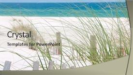  Presentation with seagrass - Cool new PPT theme with seagrass - pretty sand dune on perdido backdrop and a soft green colored foreground